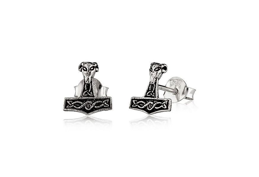 NKlaus Paar Ohrstecker Celtic Widder Thorshammer 925 Silber Ohrringe günstig online kaufen