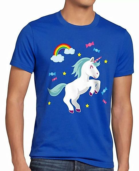 style3 Print-Shirt Herren T-Shirt Unicorn Candy Einhorn Regenbogen sterne p günstig online kaufen