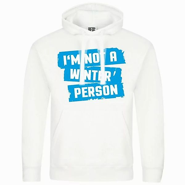 deinshirt Kapuzenpullover Herren Kapuzenpullover Im not a winter person Mit günstig online kaufen