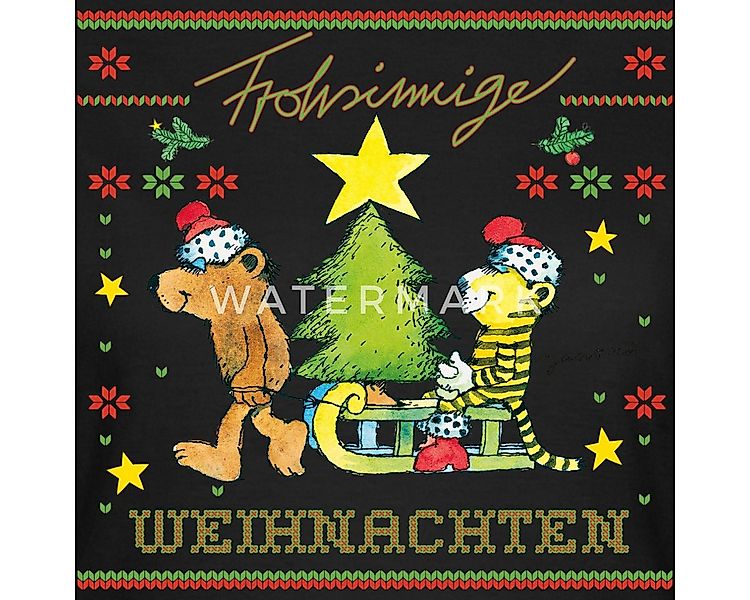 Spreadshirt T-Shirt Janosch Frohsinnige Weihnachten Ugly Christmas Frauen T günstig online kaufen