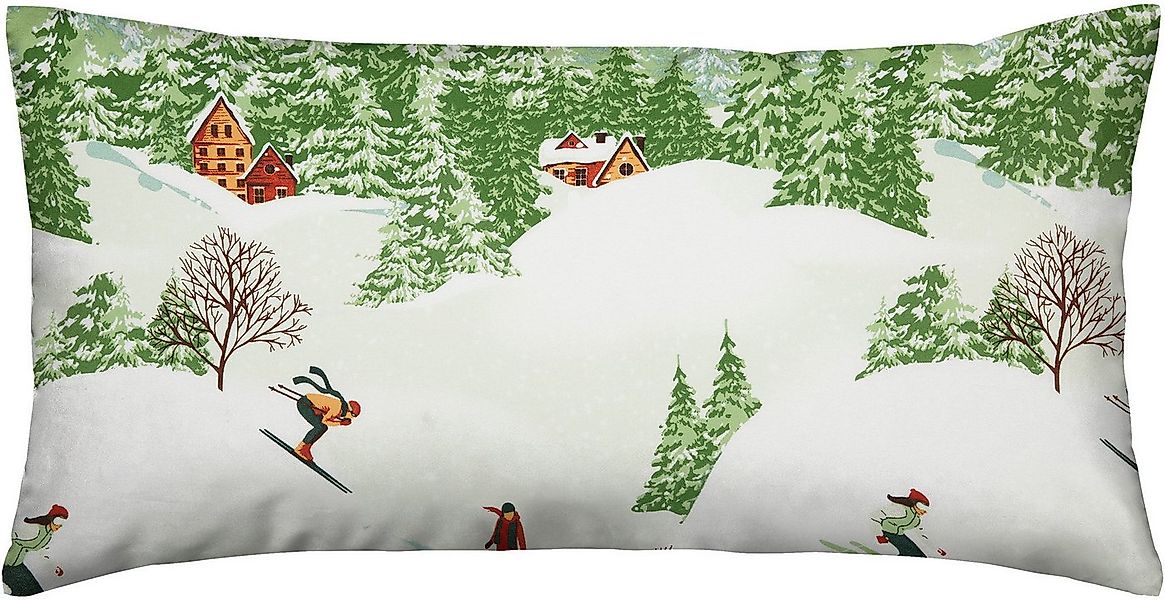 Erwin Müller Kissenbezüge Kissenbezug, Edelflanell Motiv Berglandschaft günstig online kaufen