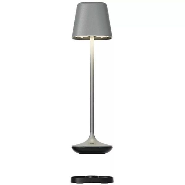LED Akku Tischleuchte RGBW Capri in Grau 2x 1,25W 225lm IP54 günstig online kaufen