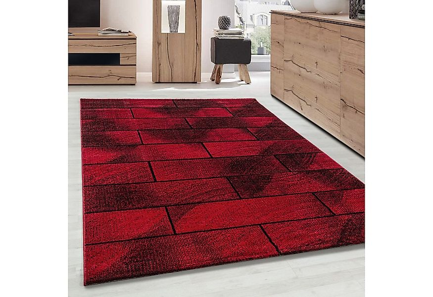 Carpettex Frisé-Teppich Geometrisch Design, Rechteckig, Höhe: 10 mm, Modern günstig online kaufen