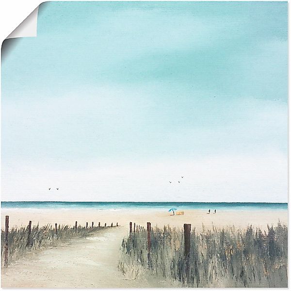 Artland Wandbild "Sonniger Morgen II", Strand, (1 St.), als Leinwandbild, P günstig online kaufen