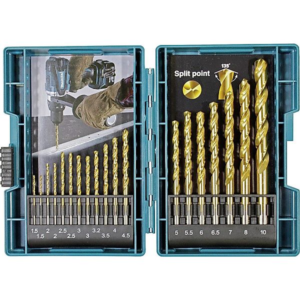 Makita Metallbohrer Makita B-67795 Metall-Spiralbohrer-Set 1.5 günstig online kaufen