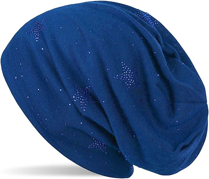 styleBREAKER Beanie Beanie mit Strass Sterne günstig online kaufen