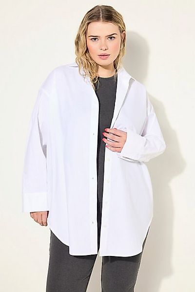 Studio Untold Hemdbluse Bluse oversized Rücken-Knopfleiste Langarm günstig online kaufen