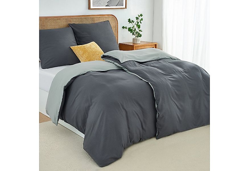 Topfinel Bettwäsche 135x200cm, Seersucker Bettwäsche-Sets, bügelfrei, aller günstig online kaufen