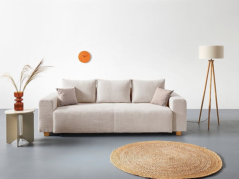COLLECTION AB Schlafsofa "Yves, Liegefläche (B/T): 142/194 cm", inkl. Bettf günstig online kaufen