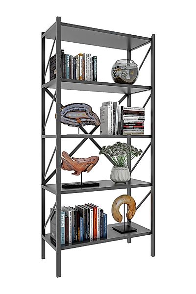 VCM Standregal Holz Metall Stand Regal günstig online kaufen