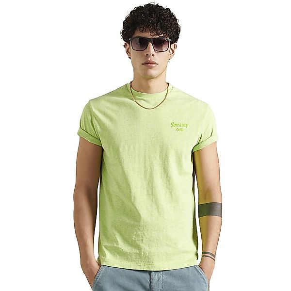 Superdry La Beach Kurzarm T-shirt XL Acid Lime günstig online kaufen