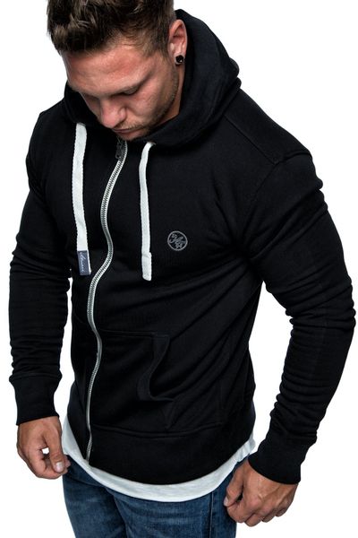 Amaci&Sons Kapuzenpullover TALLAHASSEE Herren Zipper Hoodie günstig online kaufen
