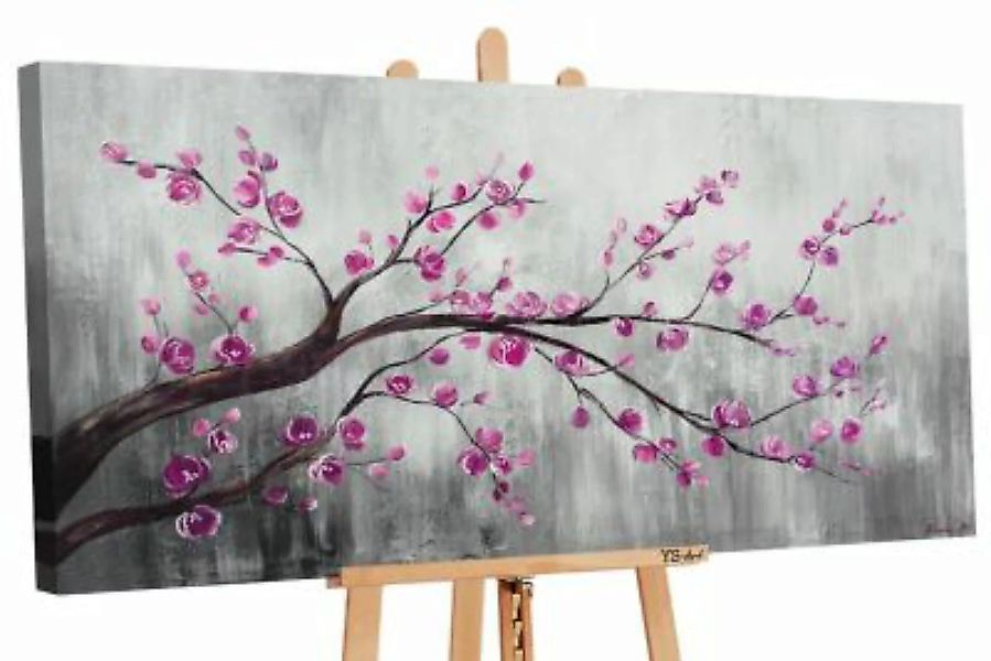 YS-Art™ "Gemälde Acryl ""Blütezeit 2"" handgemalt auf Leinwand 130x70 cm" g günstig online kaufen