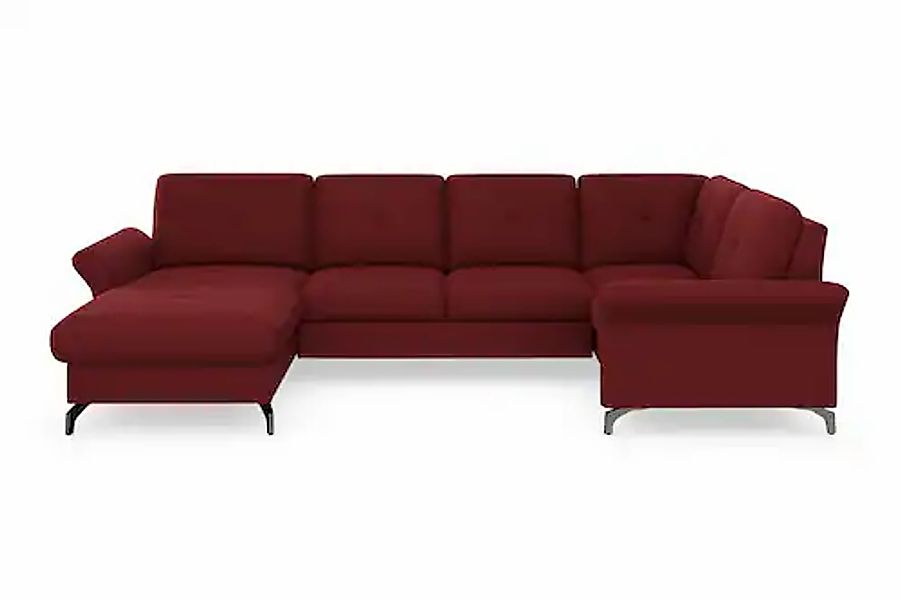 Home affaire Wohnlandschaft »Calando U-Form« wahlweise mit Bettfunktion, Be günstig online kaufen