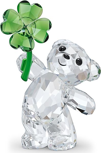 Swarovski Dekofigur Kristallfigur Glücksbär Kleeblatt Kris günstig online kaufen