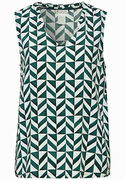 STREET ONE Blusentop EOS_print v-neck top w frill günstig online kaufen