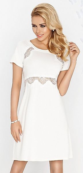 DKaren Nachthemd halbarm, klassischer Style mit dezenter Spitze günstig online kaufen