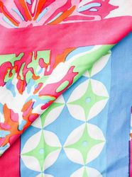 Zwillingsherz Modetuch "Hawaii Blume", mit Tasseln günstig online kaufen