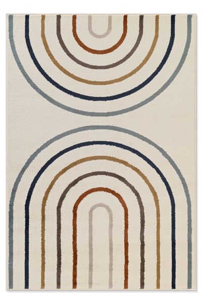 HANSE Home Kinderteppich "Double Rainbow" rechteckig 8 mm Höhe Spielteppich günstig online kaufen