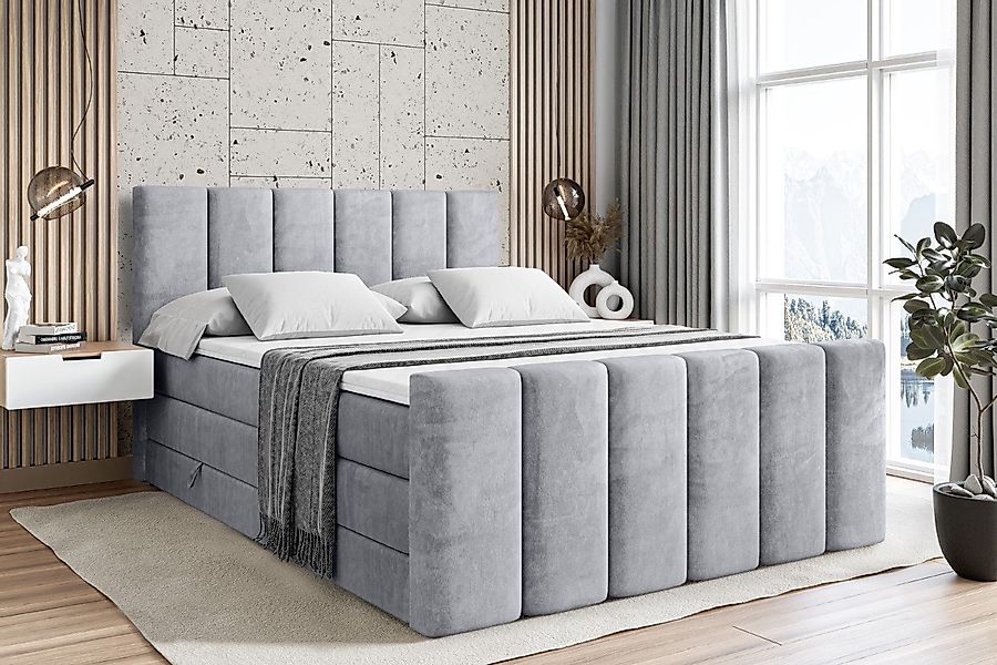 ALTDECOR Boxspringbett BOXI1-Z KING (Multipocket-Matratze H4, günstig online kaufen