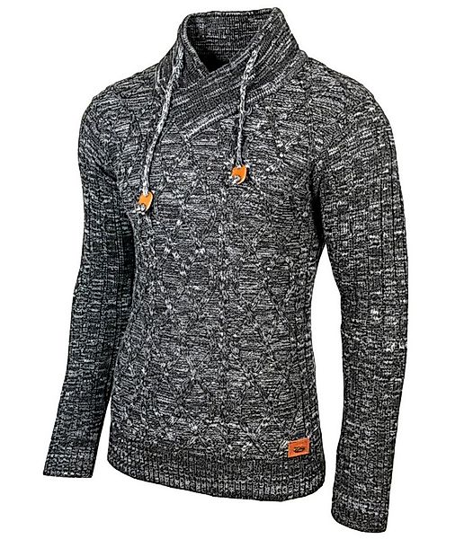Baxboy Strickpullover Baxboy Herren Meliert Pullover Stehkragen Winter-Frei günstig online kaufen