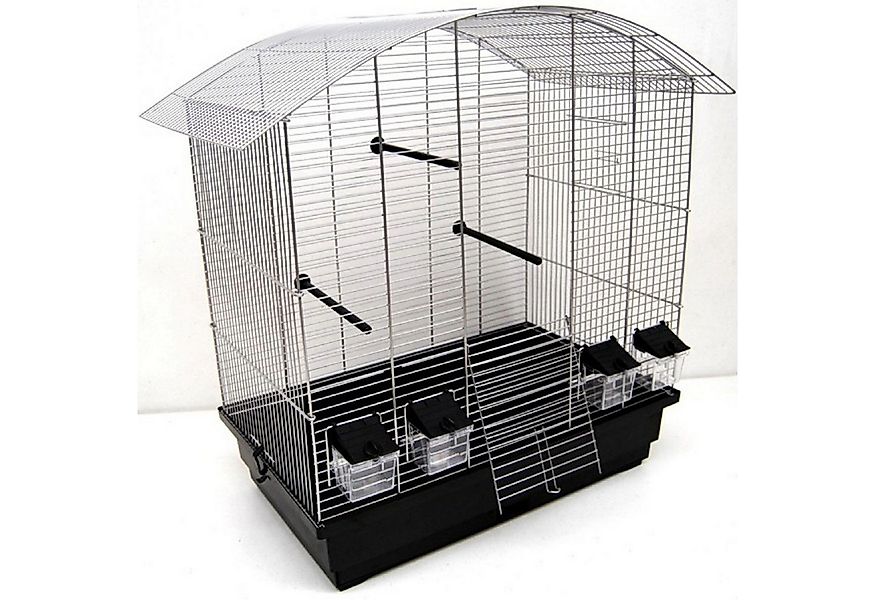 M.O. Vogelkäfig Vogelkäfig Ula, Vogelheim mit Zubehör, Chrom/Schwarz günstig online kaufen