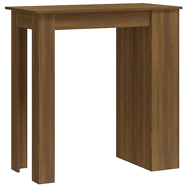 vidaXL Bartisch mit Regal Braun Eiche 102x50x103,5 cm Holzwerkstoff günstig online kaufen