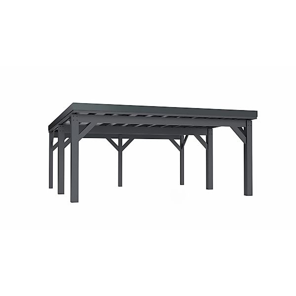 Holzbrüder Carport Ralf 36 250 kg/m² Anthrazitgrau-Dunkelgrau günstig online kaufen