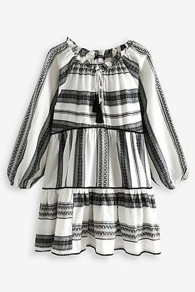 Next Minikleid Kaftan-Sommerkleid in Minilänge und Jacquarddesign (1-tlg) günstig online kaufen