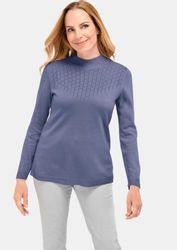 GOLDNER Strickpullover Kurzgröße: Eleganter Ajourpullover mit günstig online kaufen