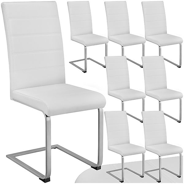 tectake Esszimmerstuhl Set Schwingstuhl (Set, 8 günstig online kaufen