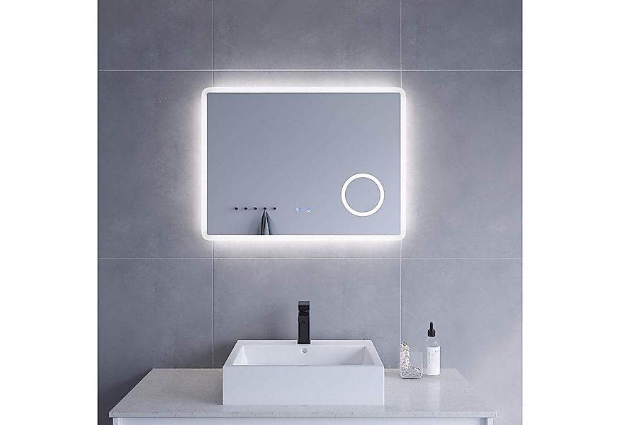 AQUABATOS Dekospiegel Wandspiegel modern mit Beleuchtung und Kosmetikspiege günstig online kaufen