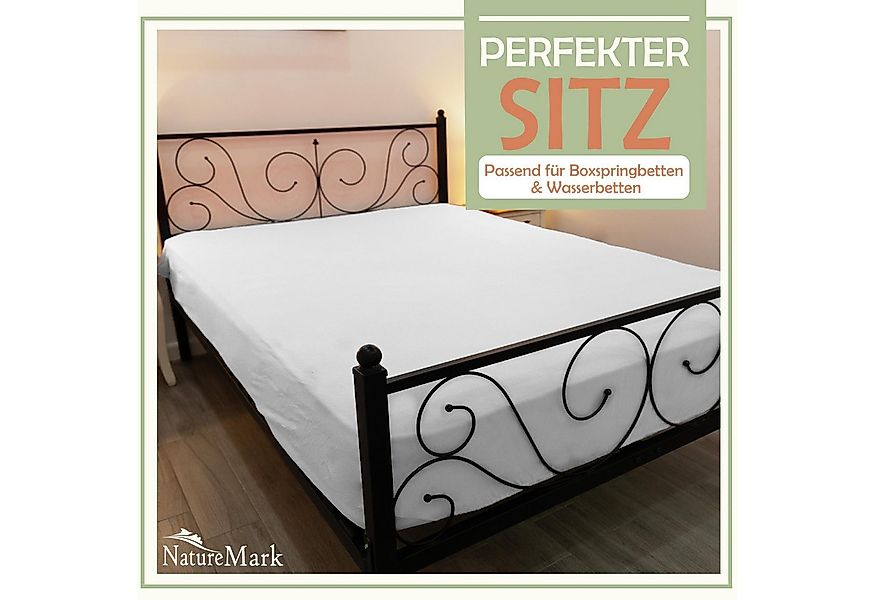 NatureMark Spannbettlaken 2er-Set Mikrofaser Spannbetttuch, Polyester, Gumm günstig online kaufen