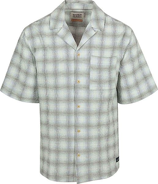 Scotch and Soda Shortsleeve Hemd Seersucker Karos Multicolor - Größe XL günstig online kaufen
