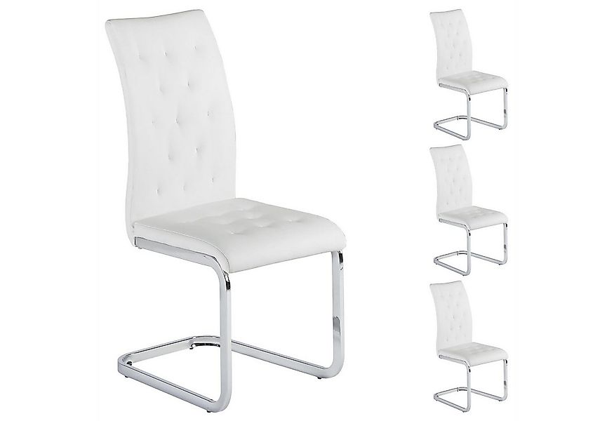 IDIMEX Esszimmerstuhl CHLOE (4 St), 4er Set Esszimmerstuhl Schwingstuhl Fre günstig online kaufen