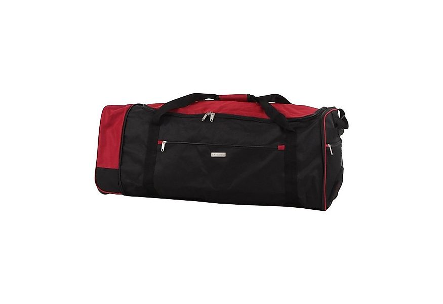 NTK-Collection Reisetasche Reisetasche auf Rollen Rochester Schwarz Rot (St günstig online kaufen