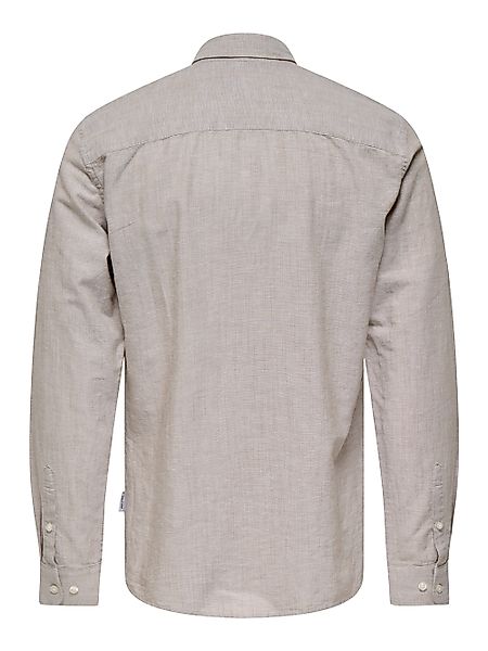 ONLY & SONS Langarmhemd "ONSCANTLEY LIFE LS SOLID LINEN SHIR OTL" günstig online kaufen