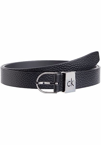 Calvin Klein Ledergürtel "CK LOOP THIN ROUND BUCKLE 2.5", Logoprägung günstig online kaufen