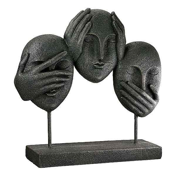 MF Skulptur Skulptur Gesicht Die drei günstig online kaufen