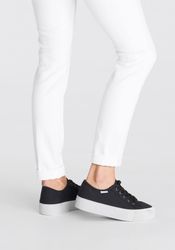 LASCANA Sneaker Schnürhalbschuh, Freizeitschuh aus Textil mit Plateausohle günstig online kaufen
