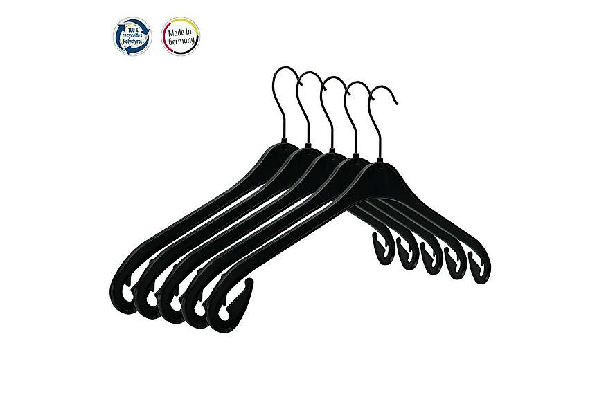 RSR Hangers Kleiderbügel NA 47 Black Edition 40 Stück Kunststoff 360° Haken günstig online kaufen