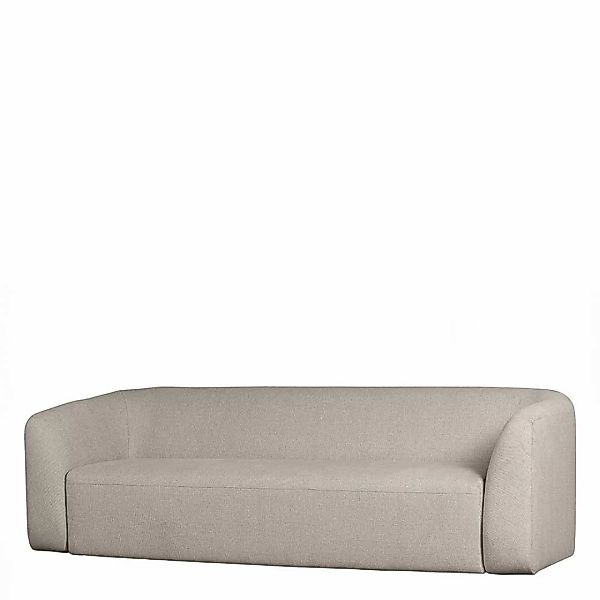 Dreisitzer Couch Off White aus Chenillegewebe Skandi Design günstig online kaufen