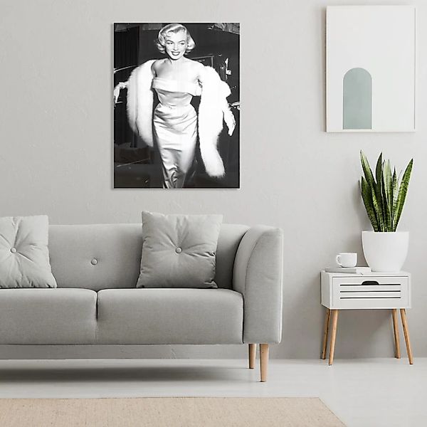 queence Acrylglasbild »Glam«, Schwarz-Weiß-Frau-Stars-Portrait-Foto-Film-Fi günstig online kaufen