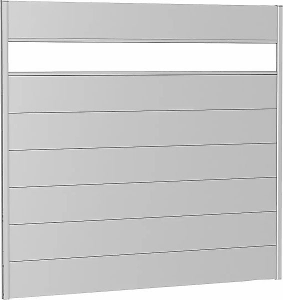 Biohort Sichtschutzelement 7 Metall-Paneele, 1 Acrylglas-Paneel und 2 Schie günstig online kaufen
