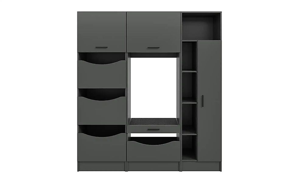 Waschmaschinenumbau Set  Frillensee ¦ grau ¦ Maße (cm): B: 176 H: 195 Schrä günstig online kaufen