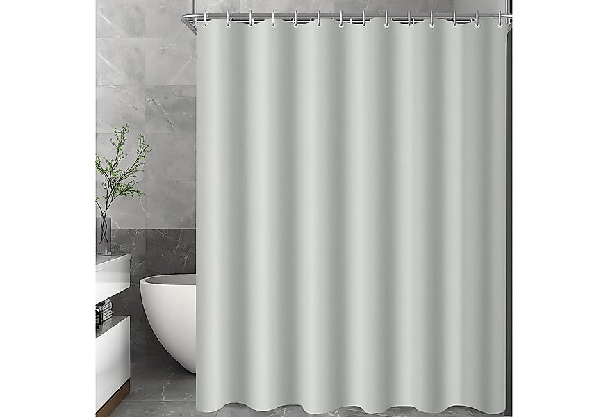 LuxusKollektion Duschvorhang Duschvorhang 300x200cm grau Polyester Grau H20 günstig online kaufen