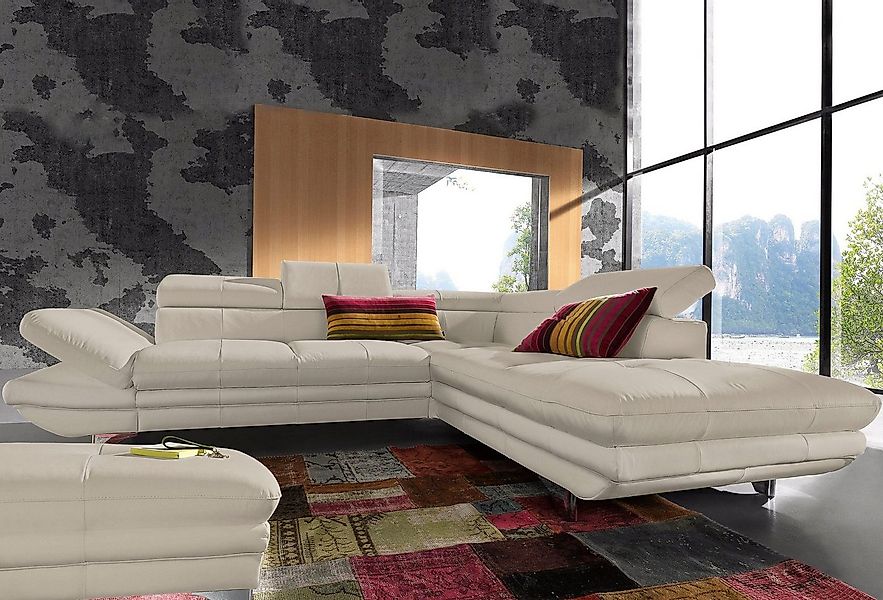 COTTA Ecksofa "Enterprise L-Form", mit Arm- & Kopfteilverstellung, wahlweis günstig online kaufen