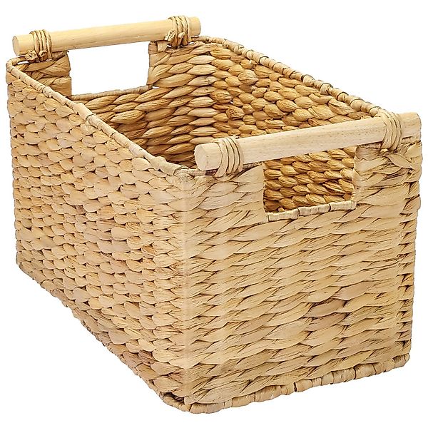 HMF Aufbewahrungskorb Nachhaltiger Aufbewahrungskorb mit Holzgriffen, günstig online kaufen