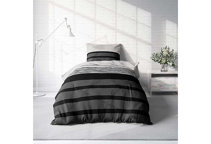 One Home Bettwäsche Winter Viga, Flanell, 4 teilig, modern gestreift, kusch günstig online kaufen