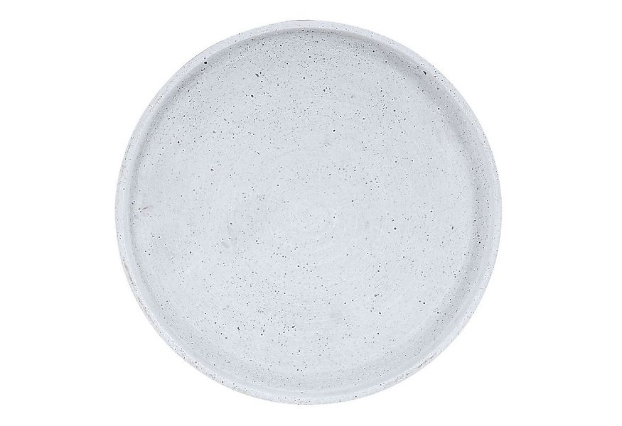 Levandeo® Dekotablett, Deko Tablett 30cm Rund Teller Grau Betonoptik Dekosc günstig online kaufen